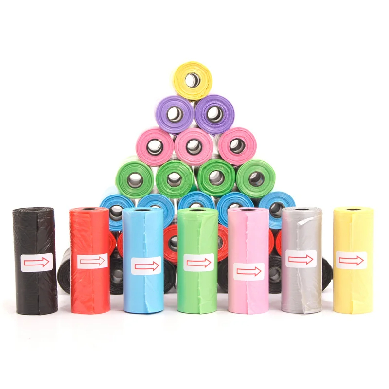 Pet Supplies Stores - ถุงมูลสุนัข120ม้วนทำความสะอาดกลางแจ้งอุปกรณ์ทำความสะอาดสัตว์เลี้ยงสำหรับสุนัข15ถุง/ม้วนที่นอนสัตว์เลี้ยงขยะ