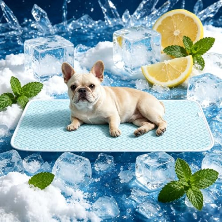 Dog Cooling Mat - แผ่นรองทำความเย็นสำหรับสุนัข แผ่นรองนอนในกรงแบบทำความเย็นได้เอง สำหรับเตียง พื้น รถยนต์ ใช้ได้ทั้งในบ้านและนอกบ้าน