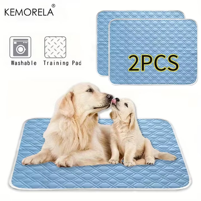 Dog Cooling Mat - KEMORELA แผ่นรองทำความเย็นสำหรับสุนัข 2 ชิ้น แผ่นรองเย็นสำหรับสัตว์เลี้ยงในฤดูร้อน ขนาดใหญ่พิเศษ