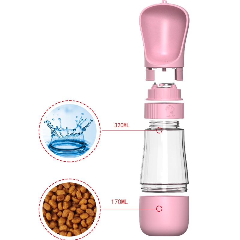 2 In 1 ขวดน้ําสุนัขแบบพกพาสําห - Pet Supplies Co บทวิจารณ์และราคา