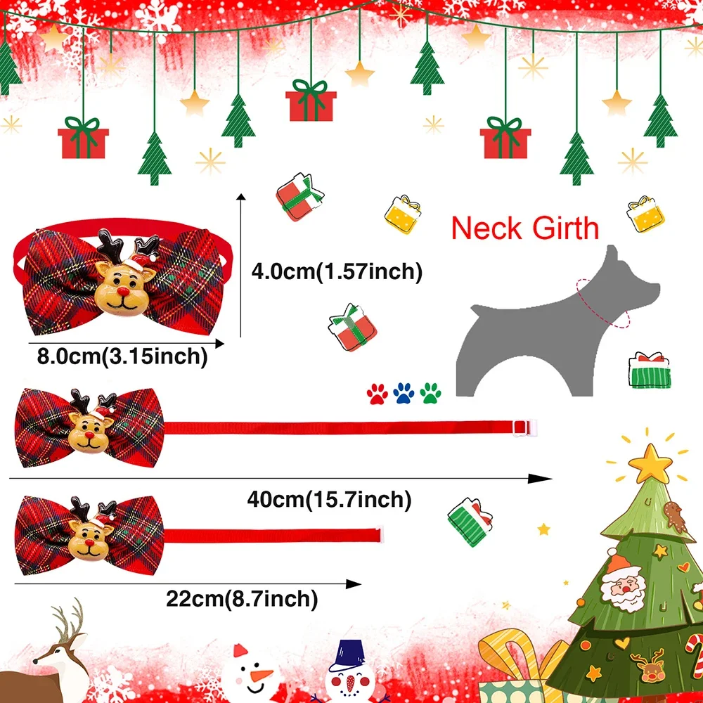 50/100pcs คริสต์มาสสุนัข Bowti - Pet Supplies Co บทวิจารณ์และราคา