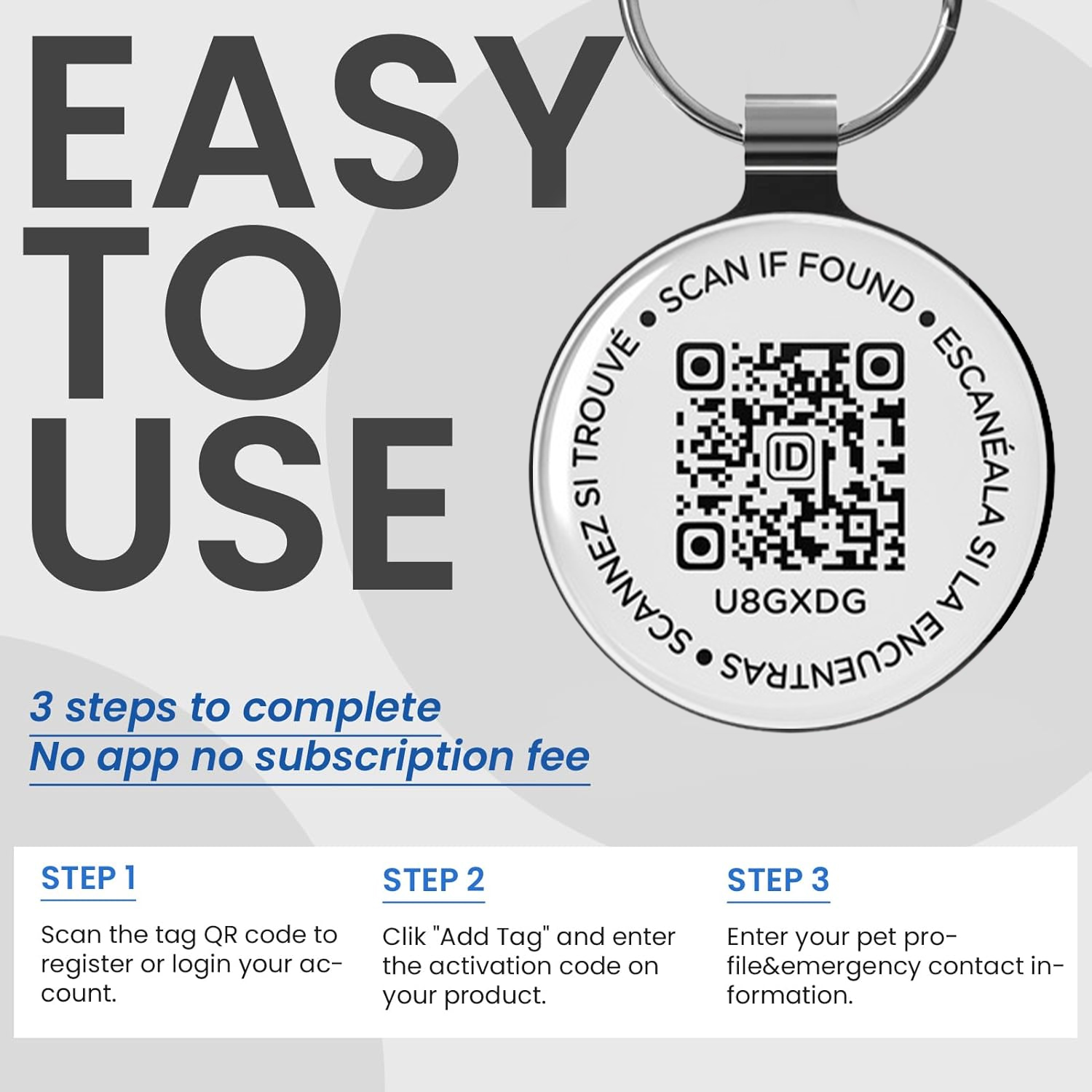 ป้ายชื่อสัตว์เลี้ยงแบบ QR สำหร - Pet Supplies Online บทวิจารณ์และราคา